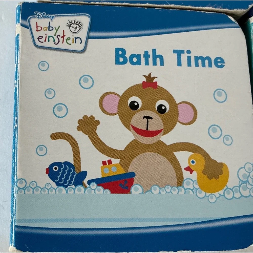 Baby Einstein Board Books Set of 6 Chunky‎ Educational Toddler Books 3x3 Multi